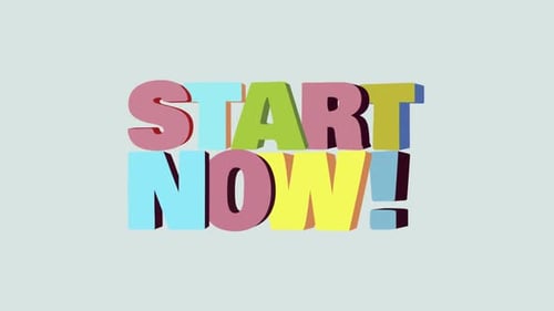 Colorful Wavy 3D Text Animation: Start Now!