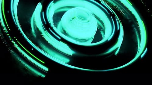 Futuristic Abstract Light Trails Spiral Background Animation