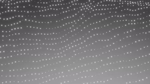 Abstract Flowing Dot Waves Digital Background