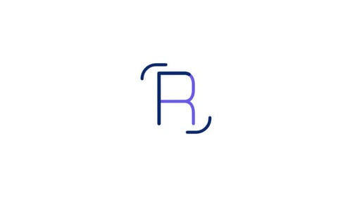 Minimalist Line Animation Letter R Intro