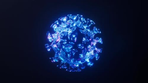 Loop virus with dark neon light effect