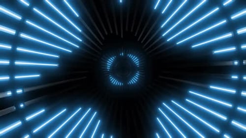 Futuristic green glowing crosshair symbol on black background