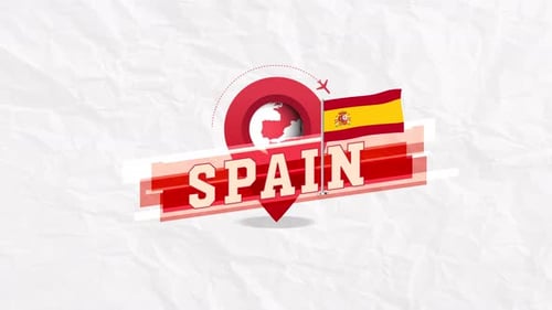 Spain. Flag and location