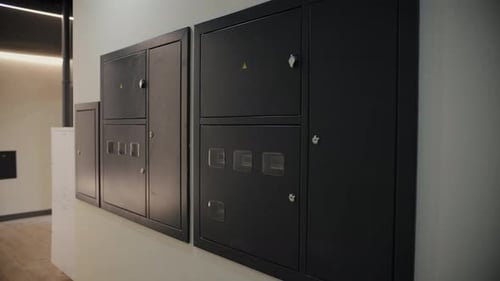 Electrical Panel with Meters in the Hall