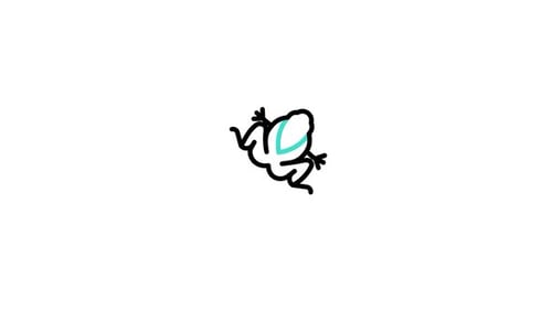 Animated Sketch Frog Hopping Reveal