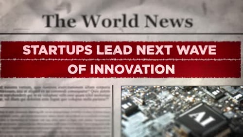 Animated News Headline Reveal on a Newspaper Page