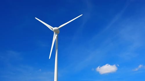 Wind Generator Turbine in Sky