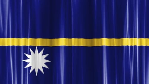 Flagge von Nauru, Curtain Wave