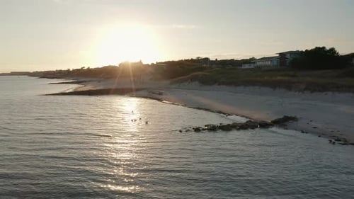 4K Aerial Drone Golden Hour Cape Cod