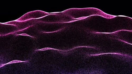 Abstract Digital Wave Particles Background Animation