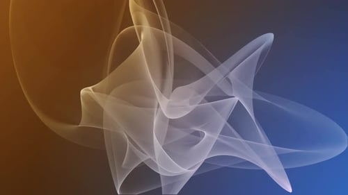 Gray White Smooth Wavy Abstract Motion Design with Dots