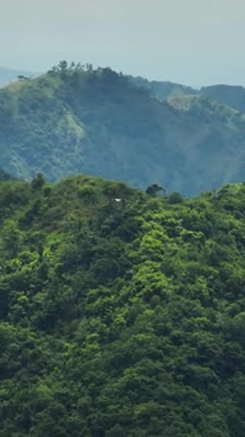 Aerial View of Mountain Landscape Philippines