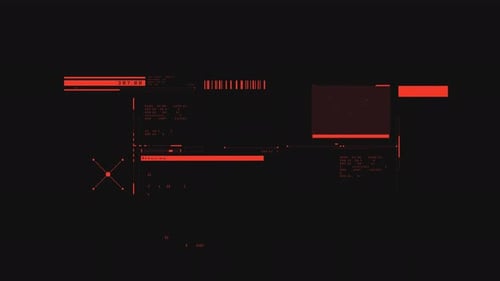 Interface SCI FI avec fond transparent