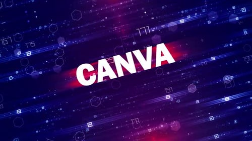 Futuristic Digital Data Stream Grid Logo Reveal Intro