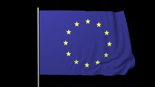 Europian Union Flag Animation1
