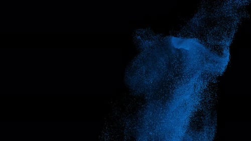 Brilho de neve caindo de cima de 4K Alpha