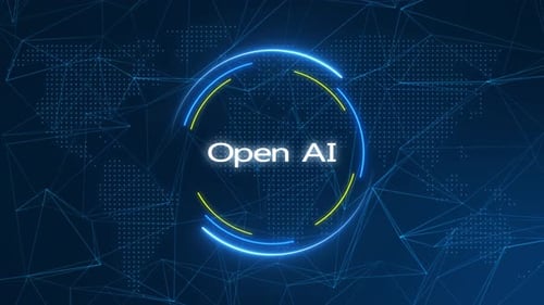 Digital Tech Logo Reveal with Futuristic Network and Neon Circles