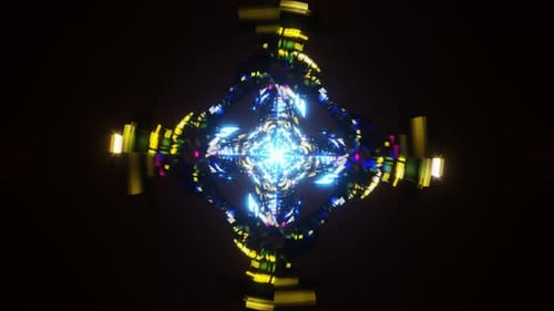 Hypnotic VJ Loop of Abstract Neon Lights