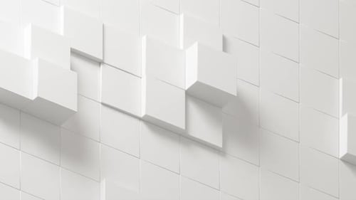 Orthographic White Boxes Background