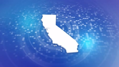 Modern Digital Reveal: Animated California Map