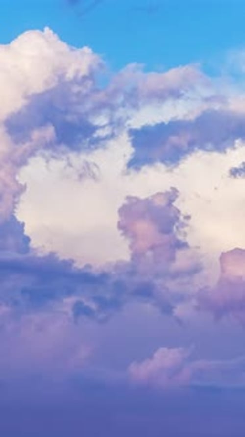 Majestic Clouds Drifting Across the Blue Sky