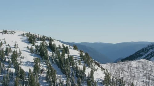 The Snowcapped Peaks, Steep Cliffs and Dense Forests of the Absaroka Mountain