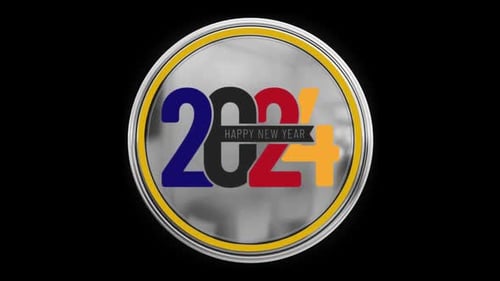 New Year 2024 Icon Alpha