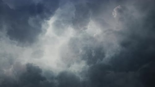 Ominous Gray Storm Clouds Fill the Sky