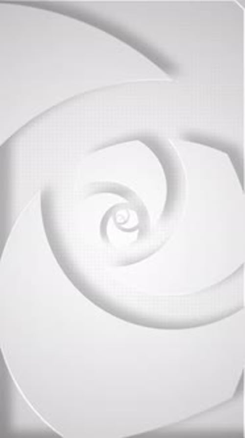 Vertical Video - Minimalist White Shapes Abstract Background