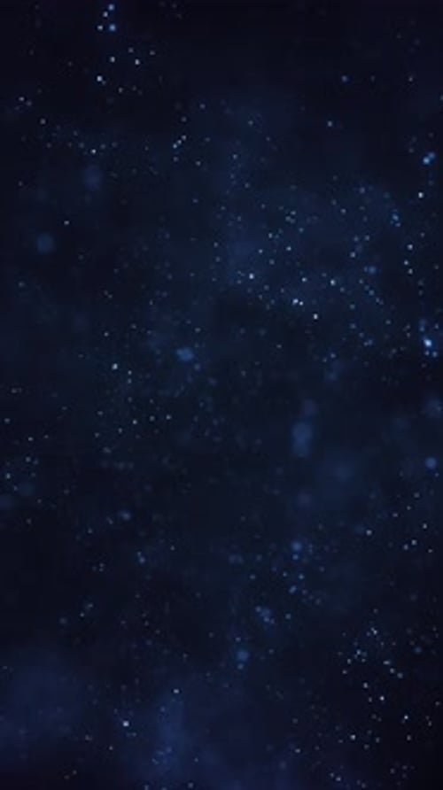 Abstract Blue Dust Particles Motion Background