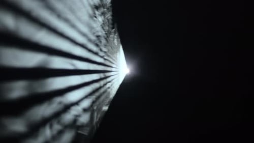 Abstract Light Tunnel with Texture and Shadows