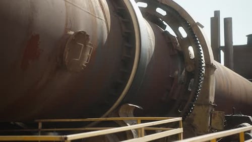 Factory Industrial Equipment Rotating Tube in the Plant