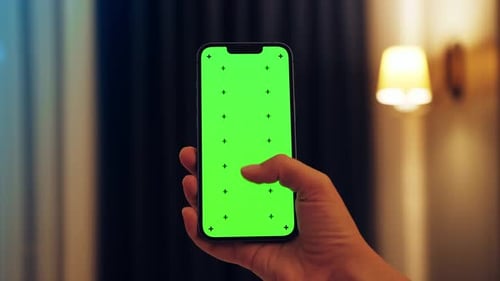 Phone with Green Screen and Chroma Key