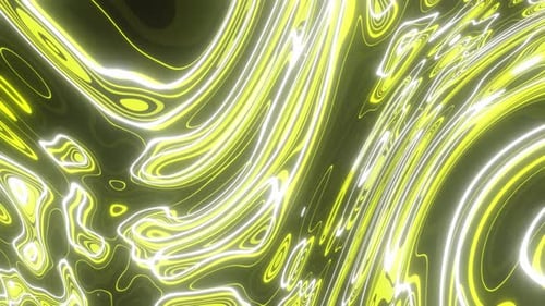 Gold And Silver Oil Paints Vj Loop Background 4K