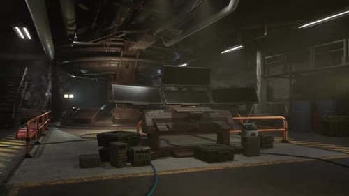 Exploring an Underground Bunker Equipped with Advanced Technology and Systems