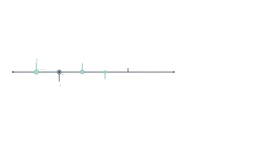 Animated Business Infographic Element Sixstep Horizontal Timeline