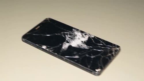 Cracked Screen Smartphone