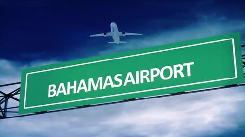 Bahamas Airport Road Signs