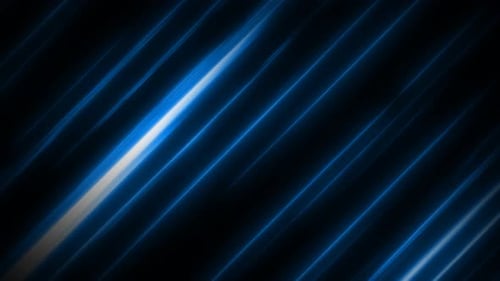 Abstract Blue Glowing Diagonal Lines Loop Background