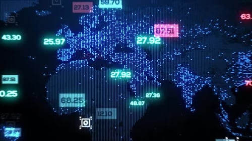 Cyber Digital Network Map