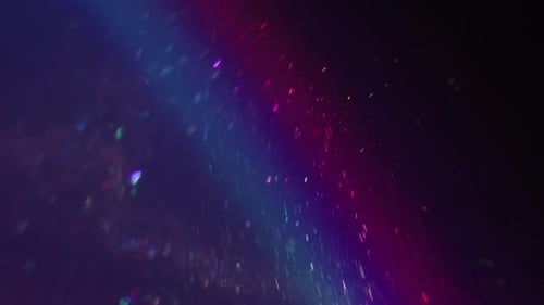 Abstract Multicolored Light Streaks and Shimmers in the Dark