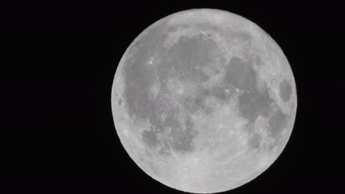 Detailed Close Up of the Moon in Space