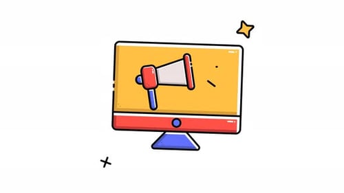 Animated Digital Marketing Icon