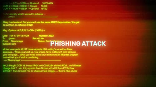 Phishing Attack On Hacking & Error Message Digital Screen Message On Computer Screens
