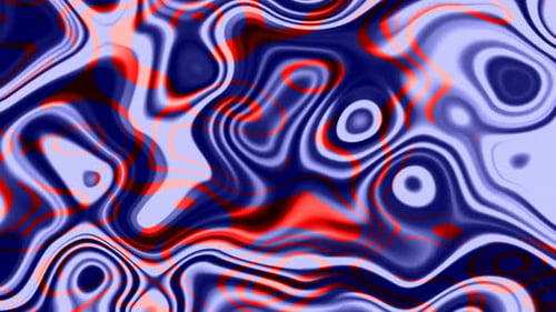 Flüssige blaurote Animation mit Rauchhintergrund.196
