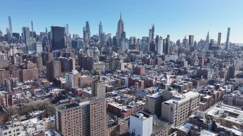 Downtown New York At Manhattan In New York United States.