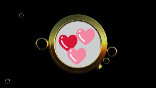 Symbol mit 3 Herzen V4