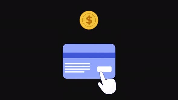 Card Payment Animation, Backgrounds Motion Graphics ft. buy button ...