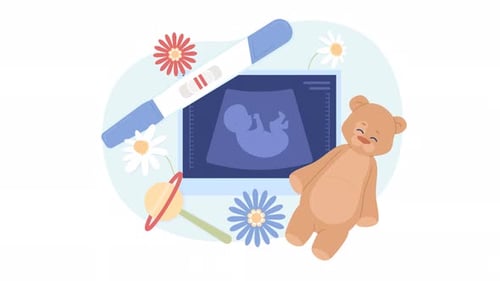 Animated Baby Boy Ultrasound