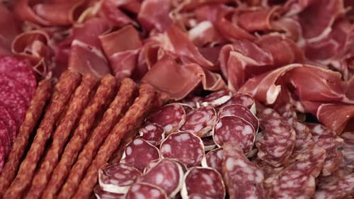 Close Up of Cured Meat Selection